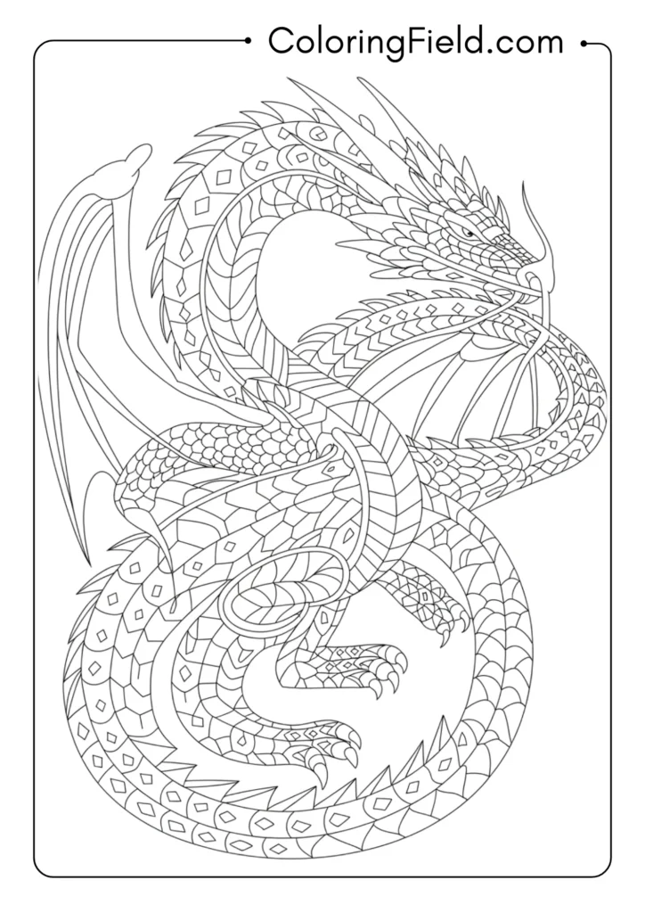 Geometric Scale Dragon
