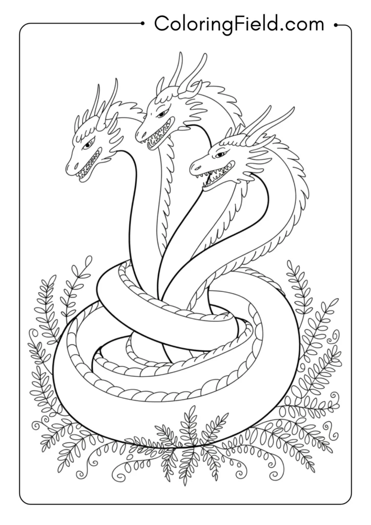 Greek Hydra - Three Heads