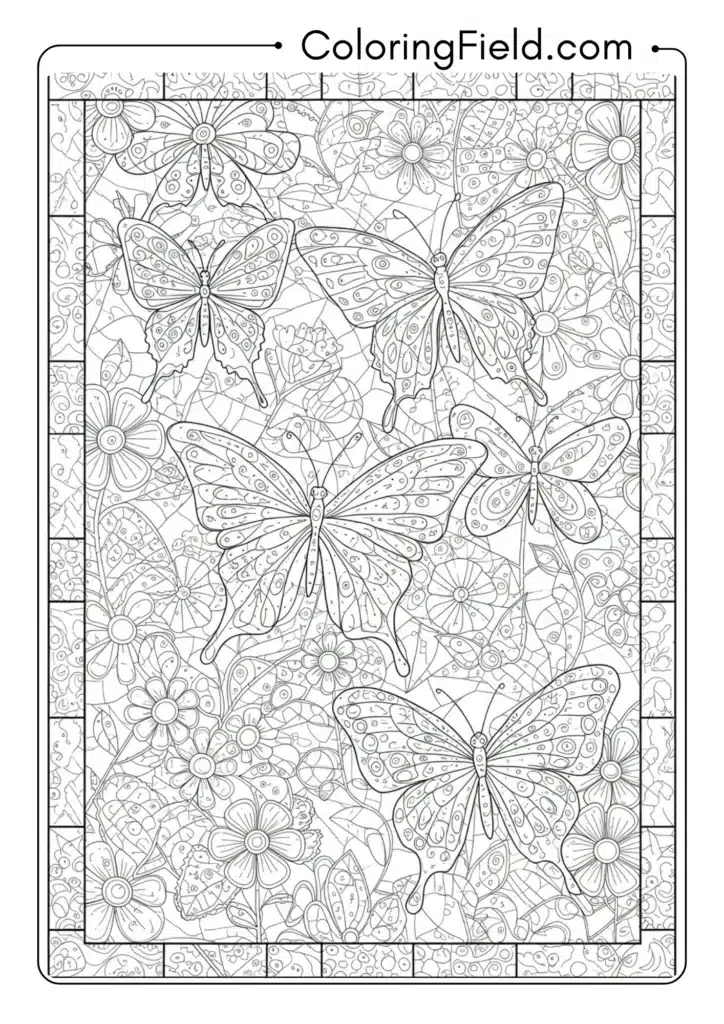 Hidden Butterfly Collage