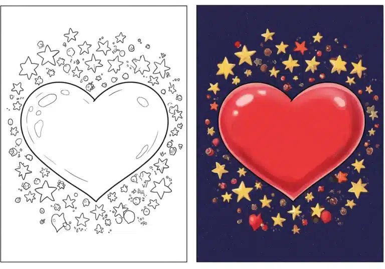 Heart Coloring Pages