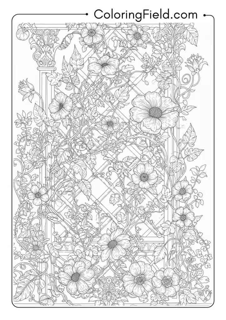 Intricate Flowering Vines