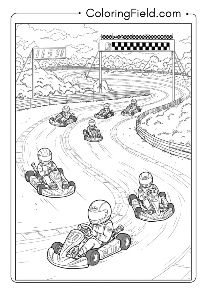 Kart Race Scene