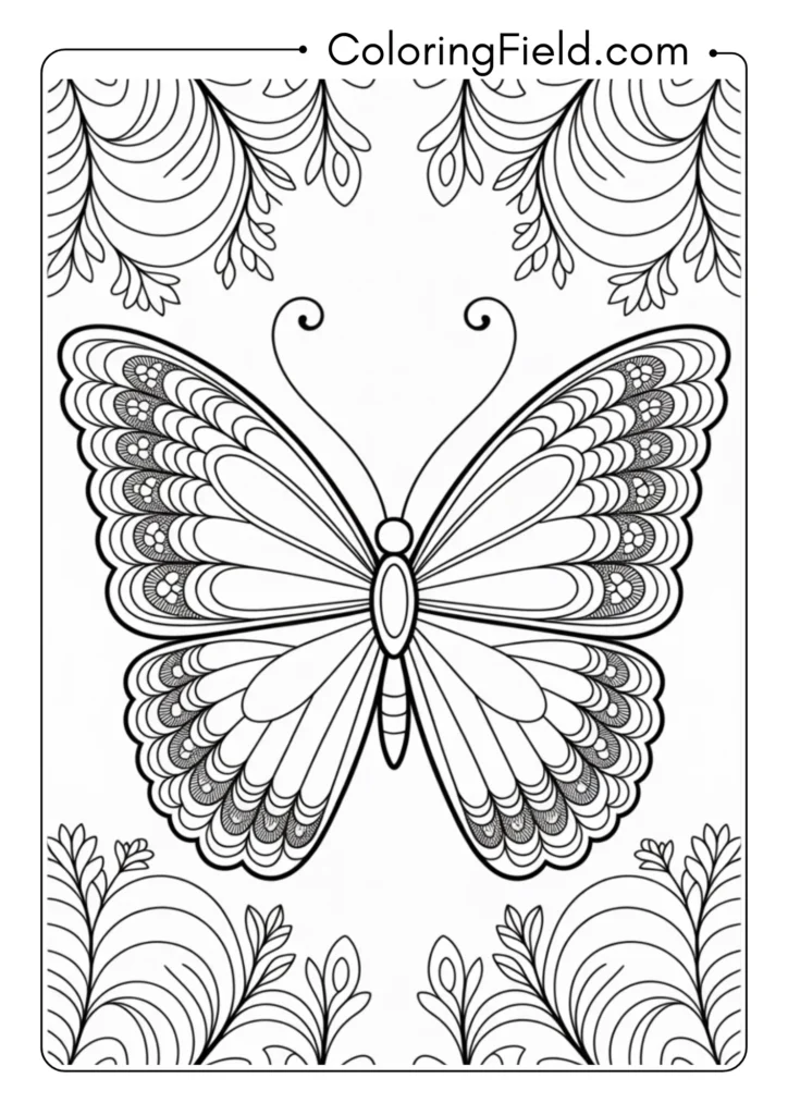 Lace Pattern Butterfly