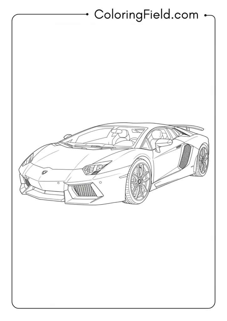 Lamborghini Aventador 3_4 View