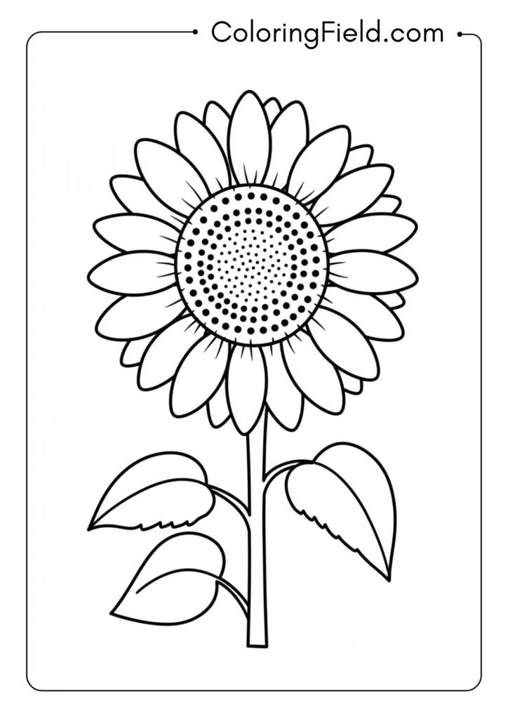 Large Single Sunflower