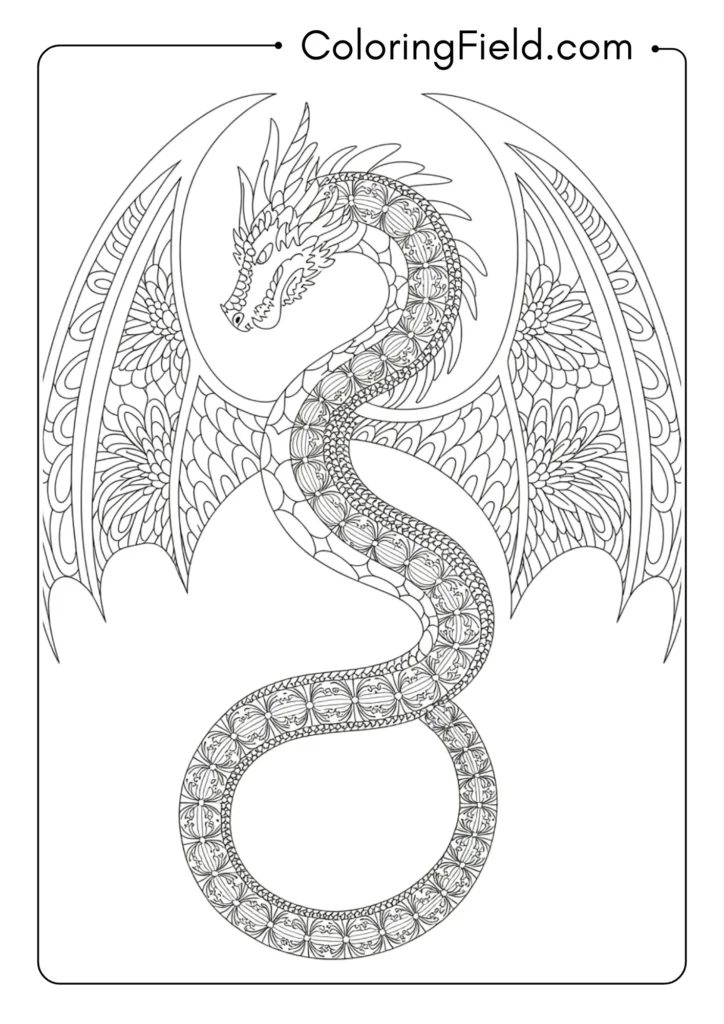 Mandala Dragon Spiral