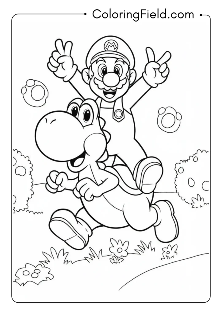 Mario Riding Yoshi