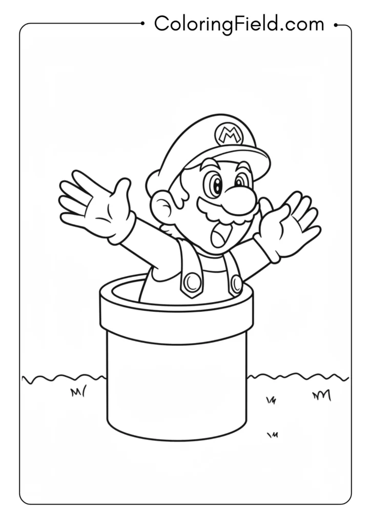 Mario in Pipe