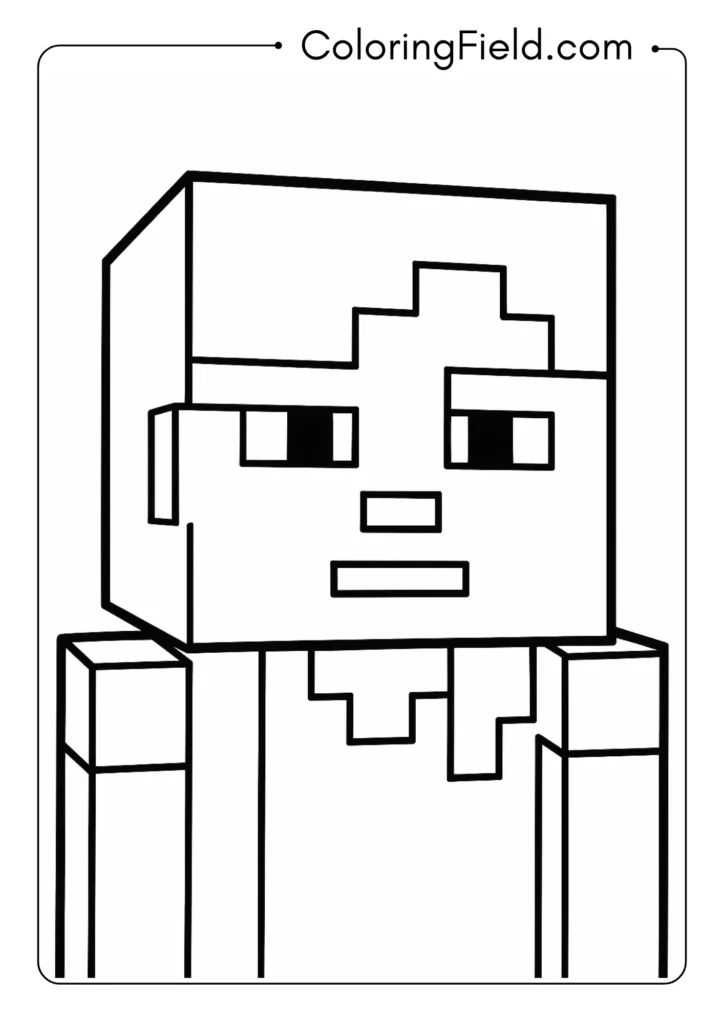Minecraft Alex Portrait