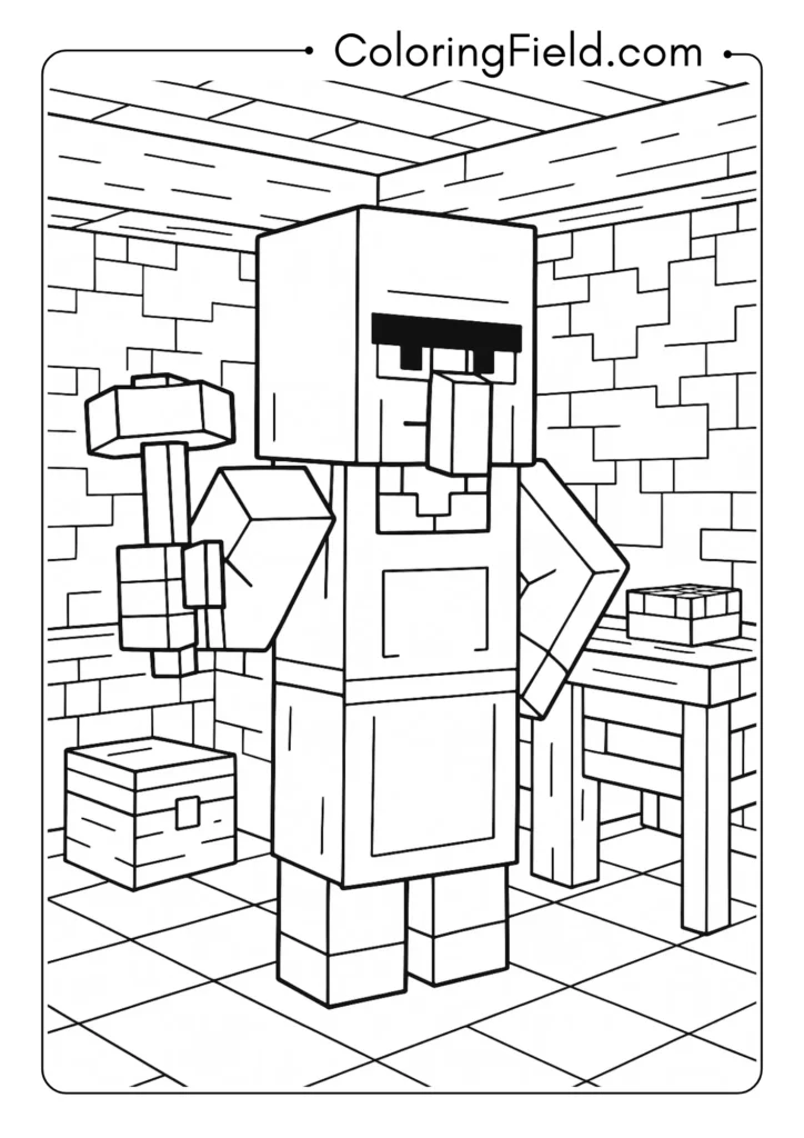 Minecraft Villager Blacksmith