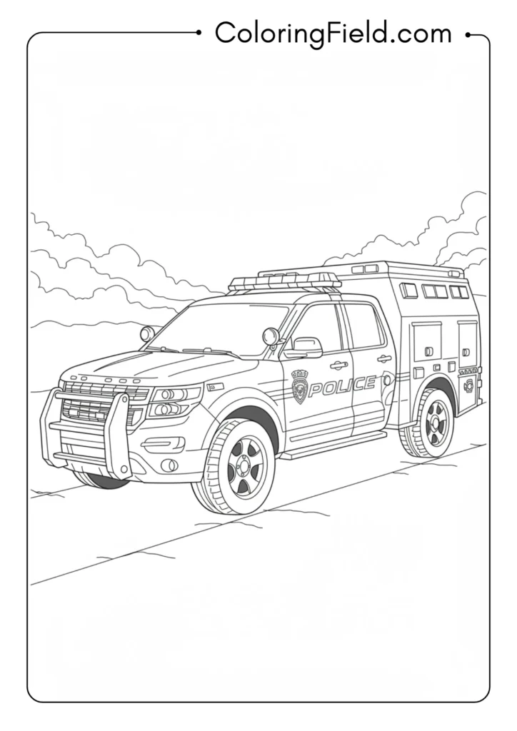 Modern Police SUV