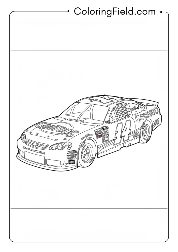 NASCAR Stock Car Side Profile