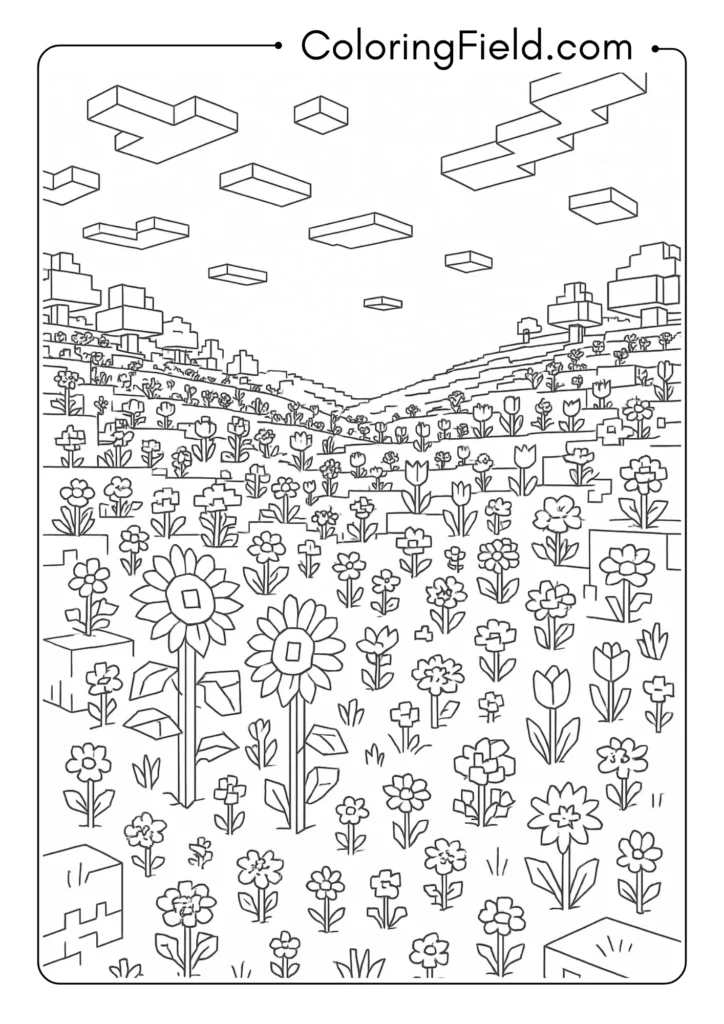Official Minecraft Flower Forest