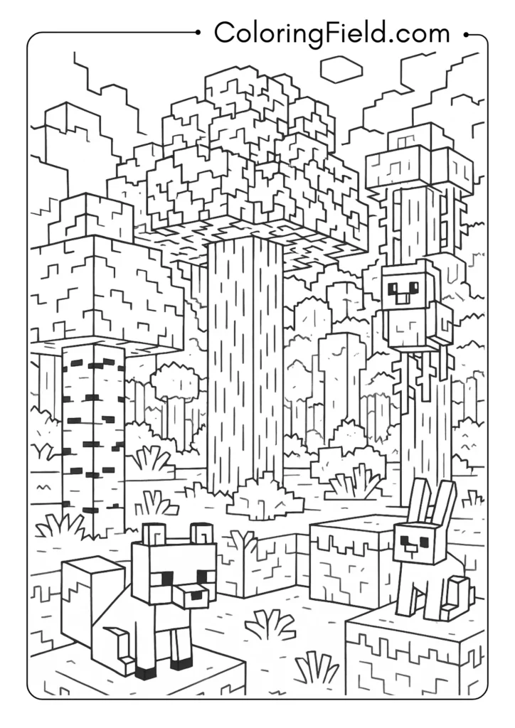 Official Minecraft Forest Biome