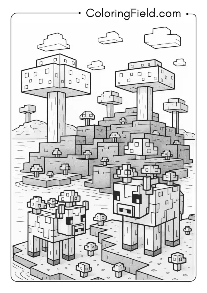 Official Minecraft Mushroom Island