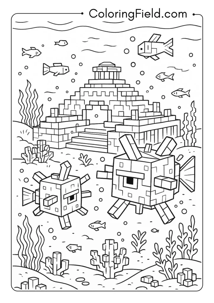 Official Minecraft Ocean Monument