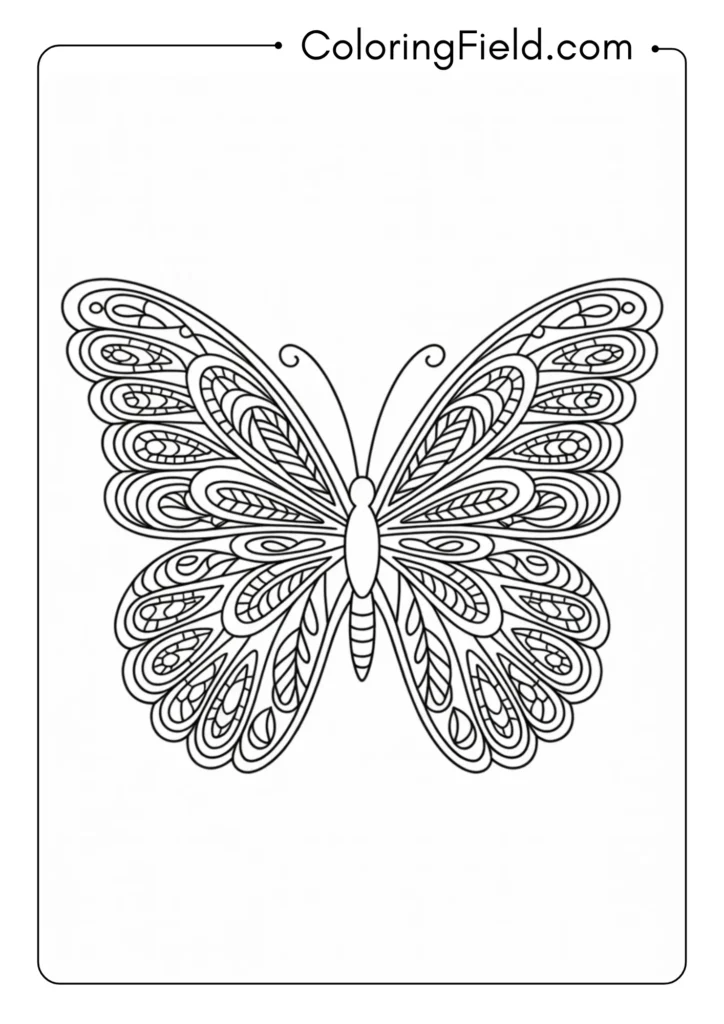 Paisley Pattern Butterfly