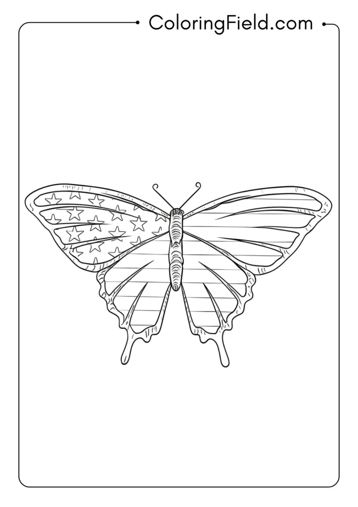 Patriotic Butterfly