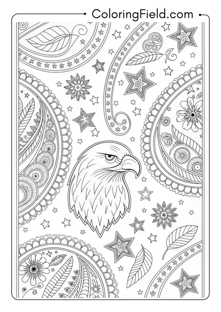 Patriotic Paisley Pattern