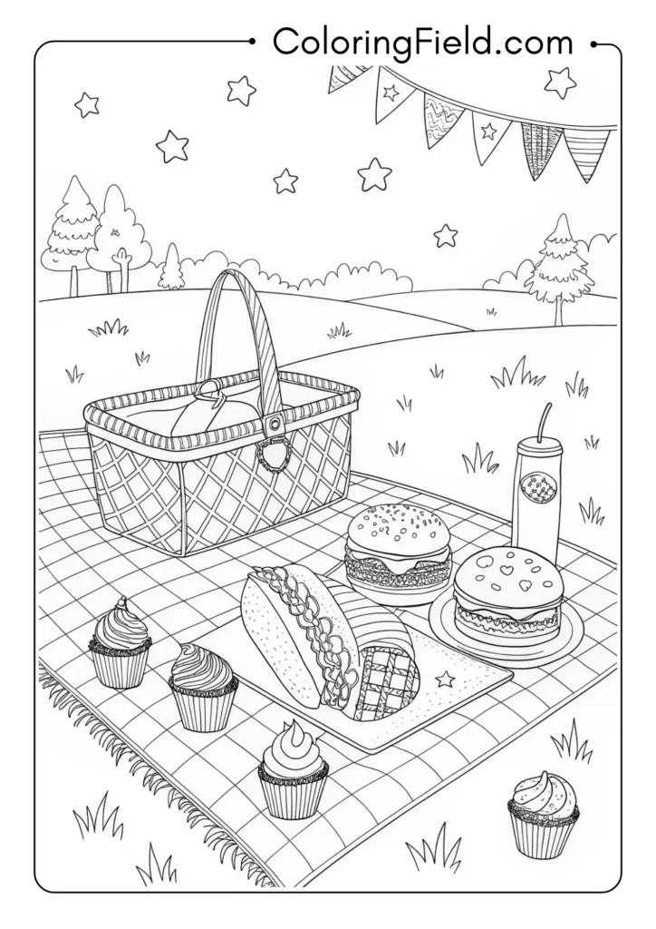 Picnic Basket Scene