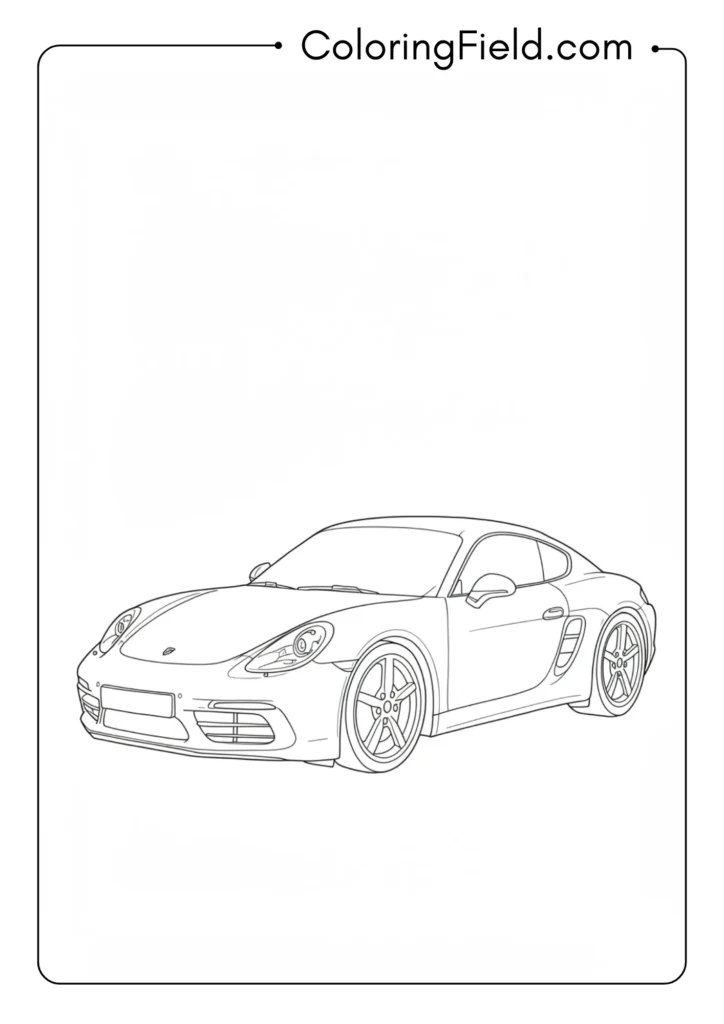 Porsche Cayman Side View