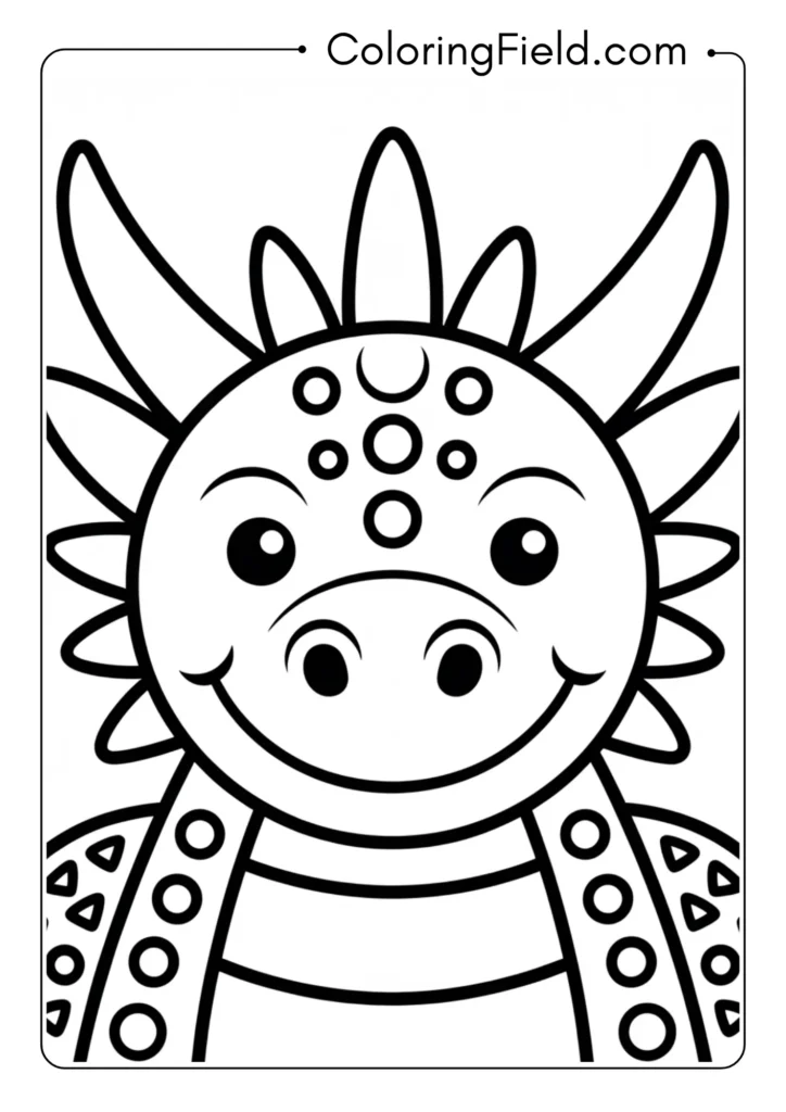 Round Dragon Face