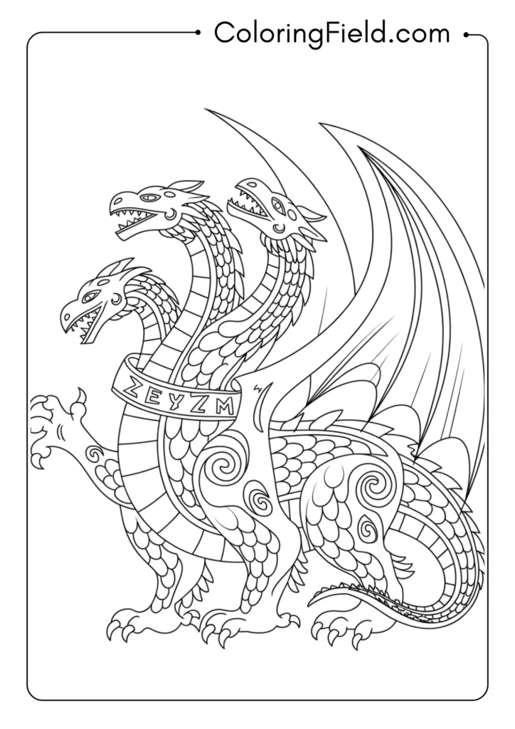 Slavic Zmey Dragon
