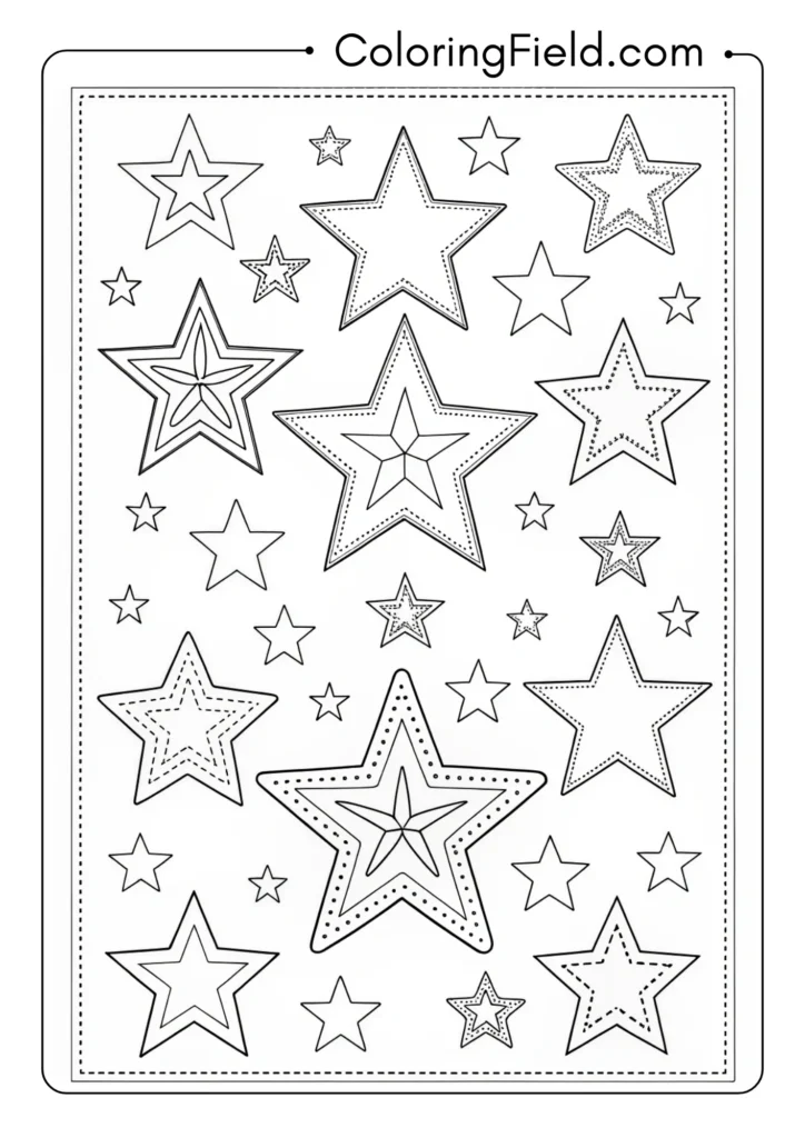 Stars Pattern Page