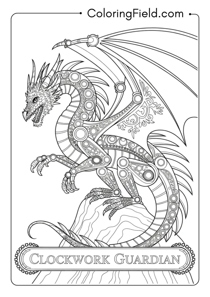 Steampunk Mechanical Dragon