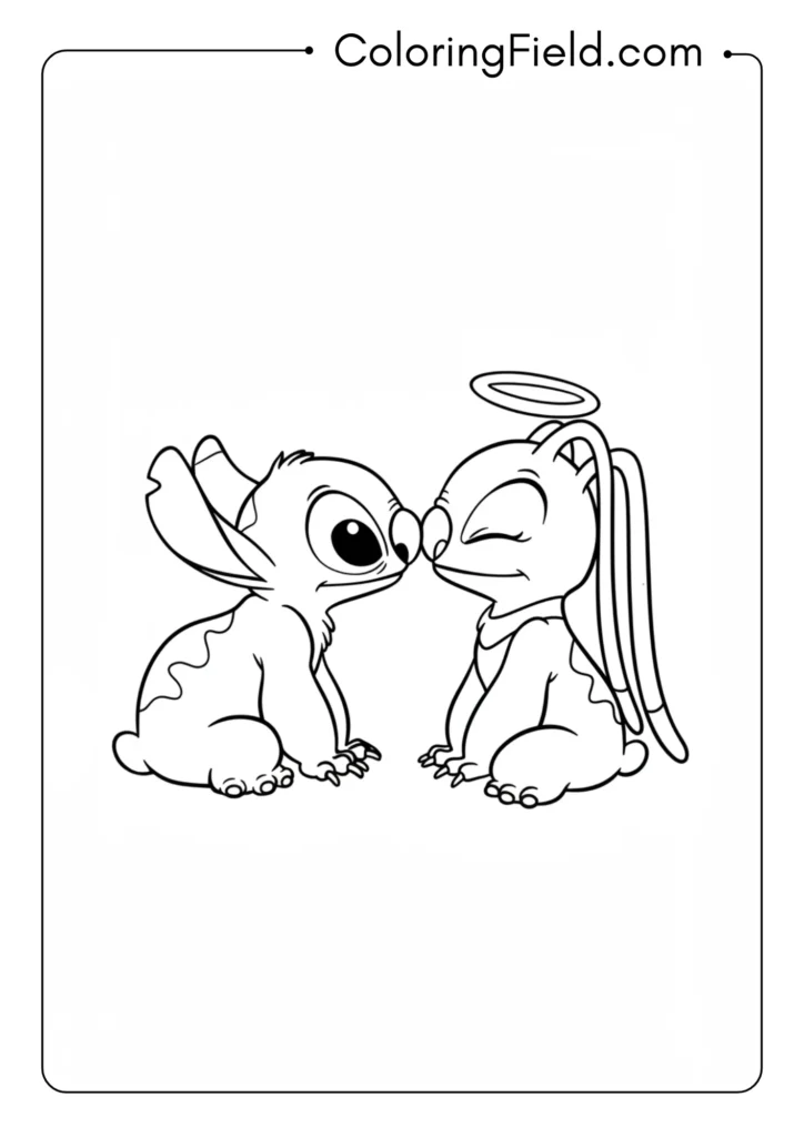 Stitch and Angel Romance