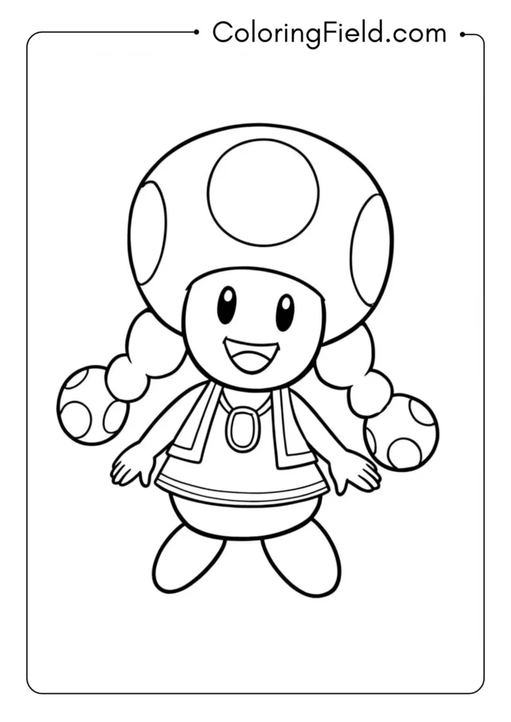 Toadette with Pigtails