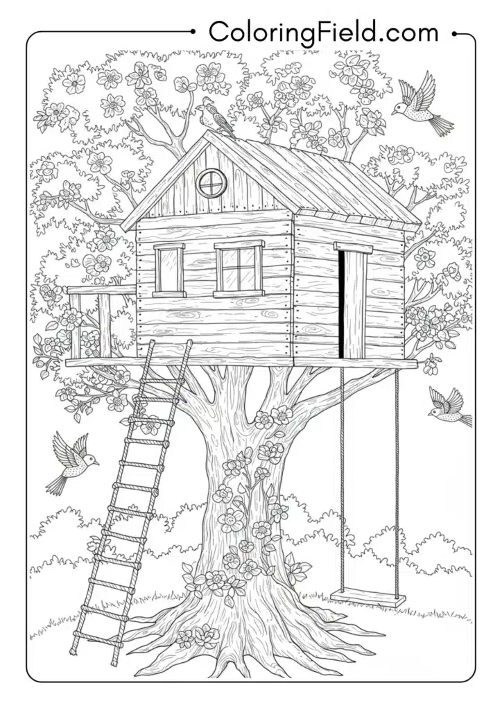 Tree House in Spring