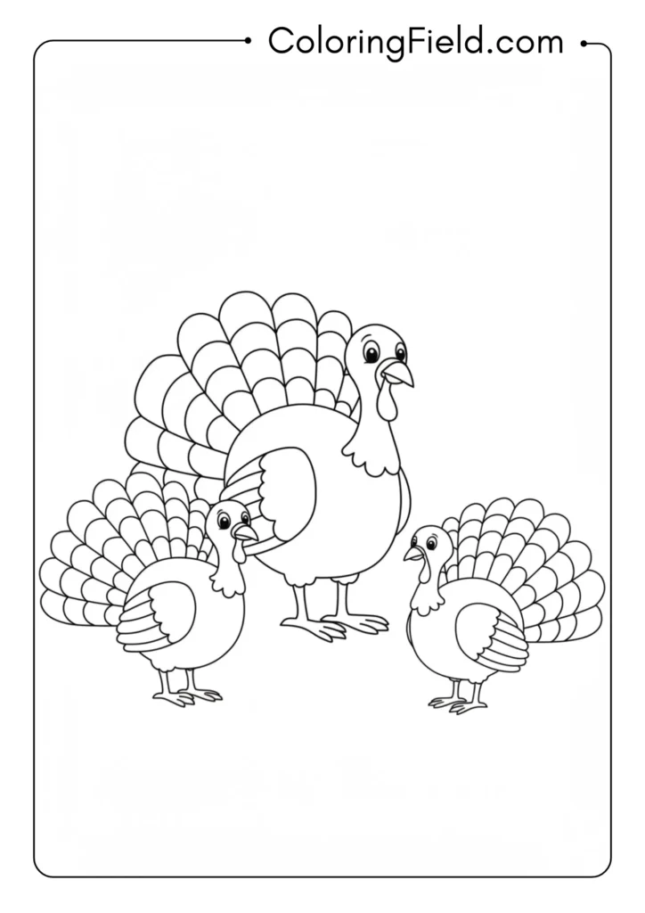 Turkey Family Portrait