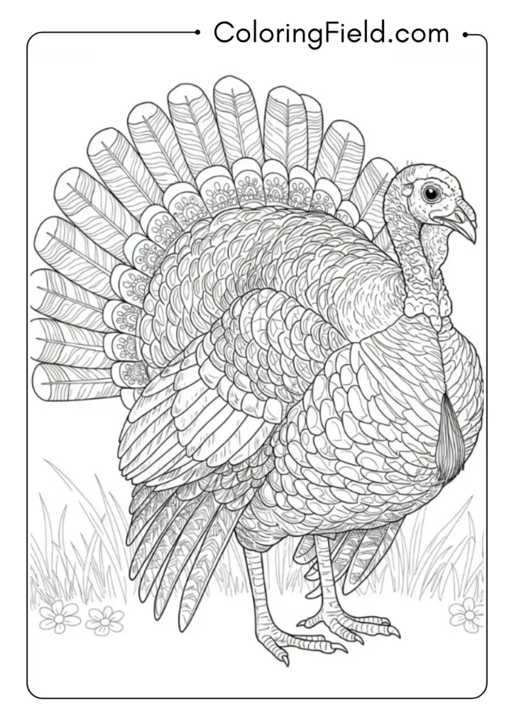 Turkey Preening