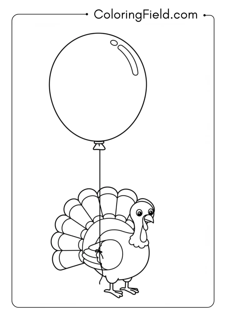 Turkey with Balloon