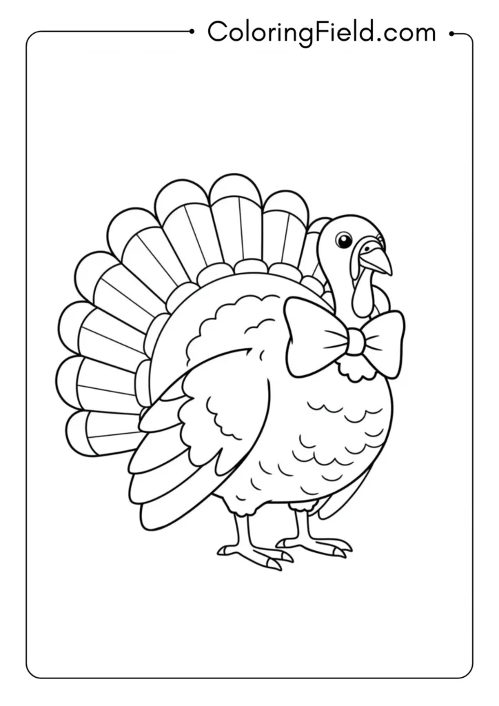 Turkey with Big Bow