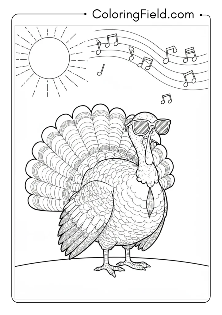 Turkey with Sunglasses