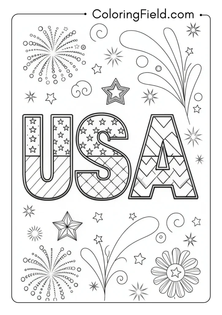 USA_ Block Letters