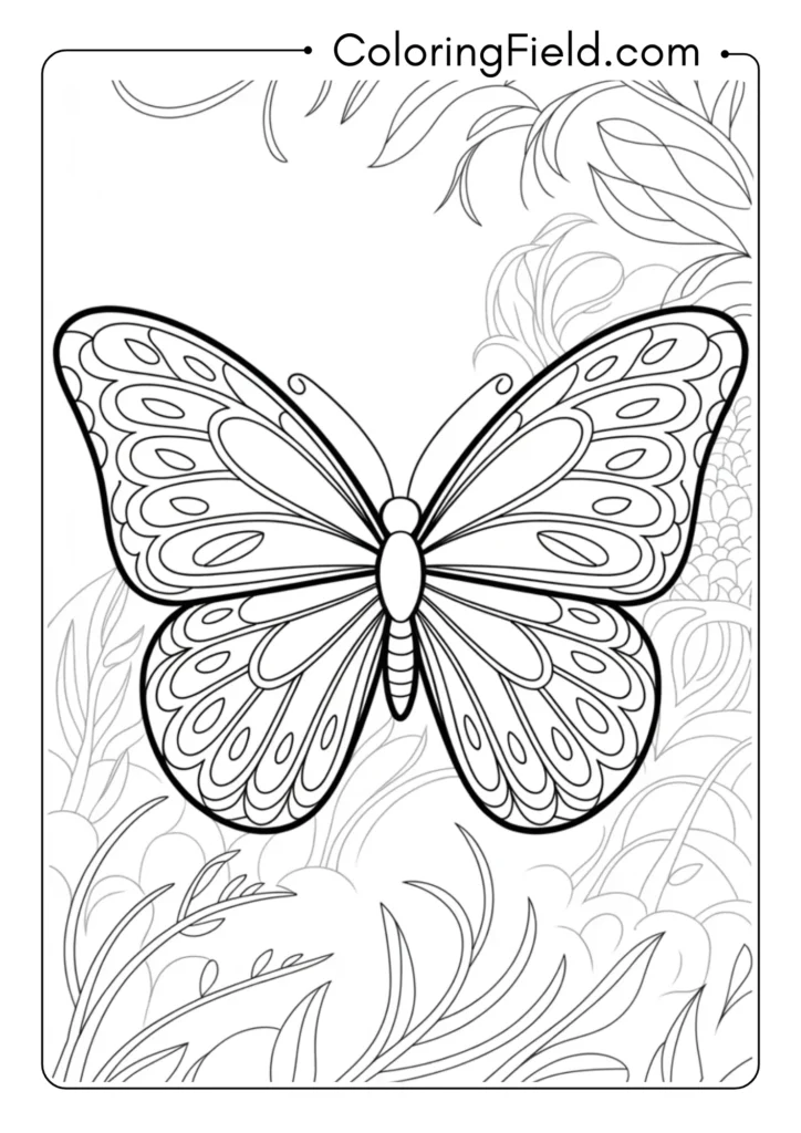 Vine Pattern Butterfly