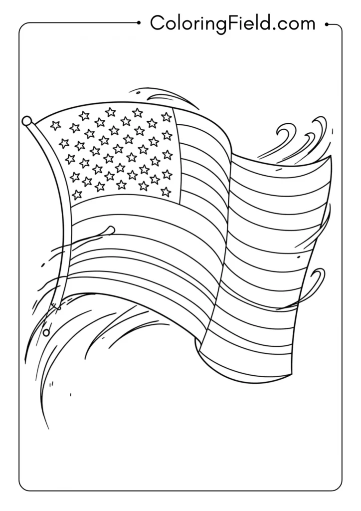Wavy American Flag