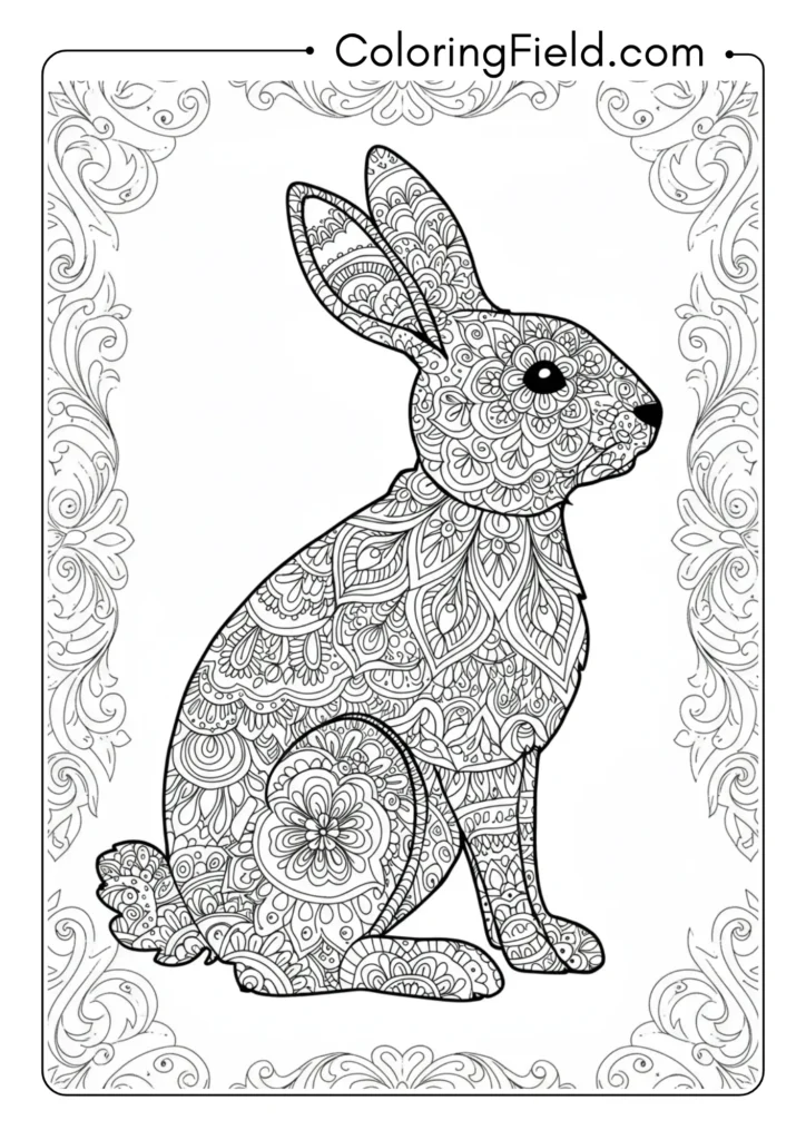 Zentangle Spring Rabbit