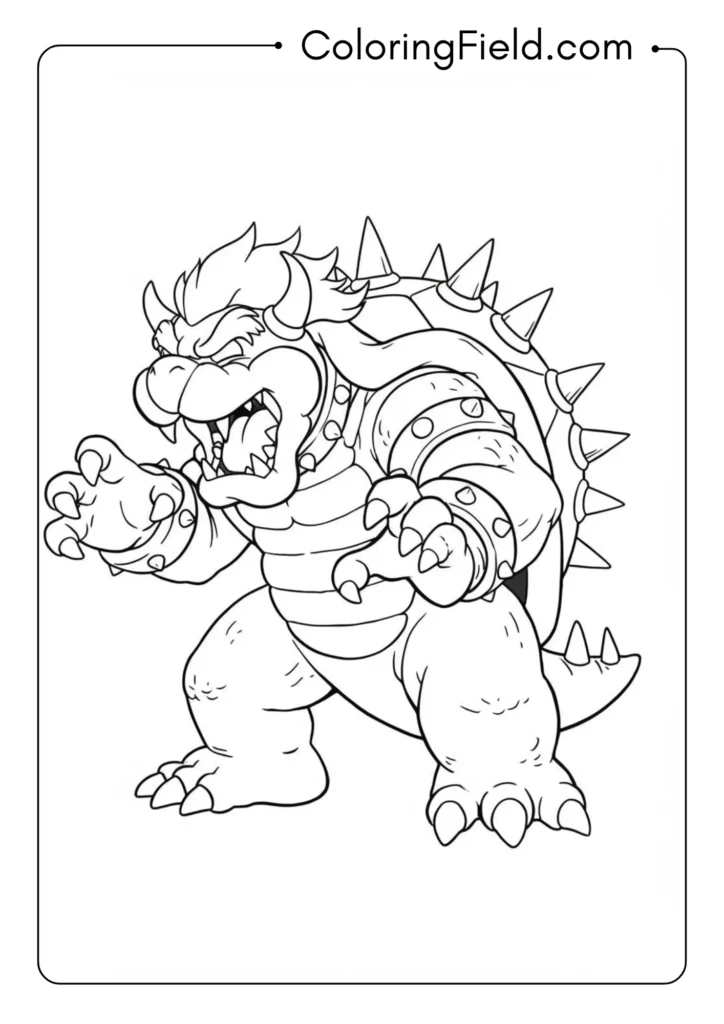 King Bowser Roaring