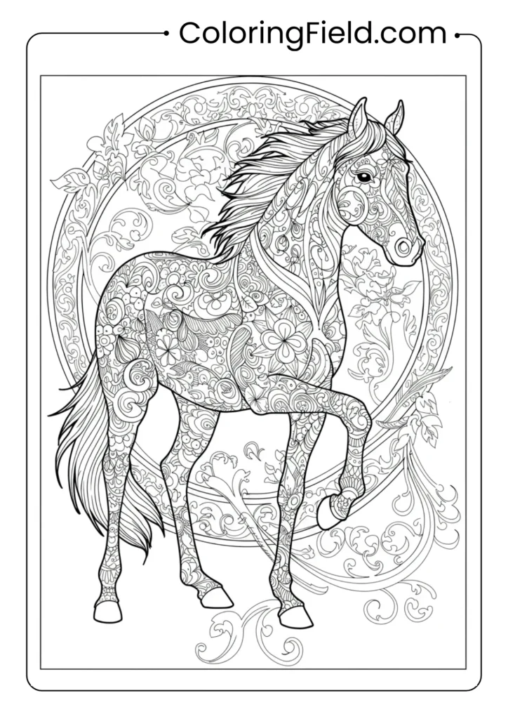 Art Nouveau Horse