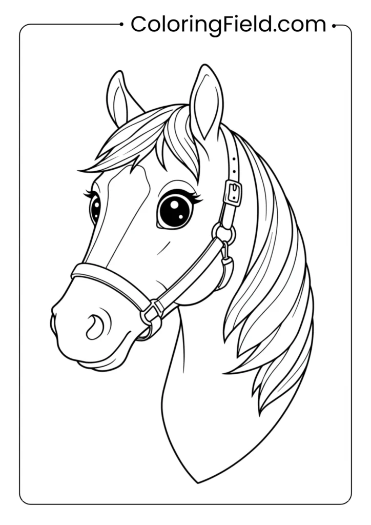 Cute Horse Head Portrait