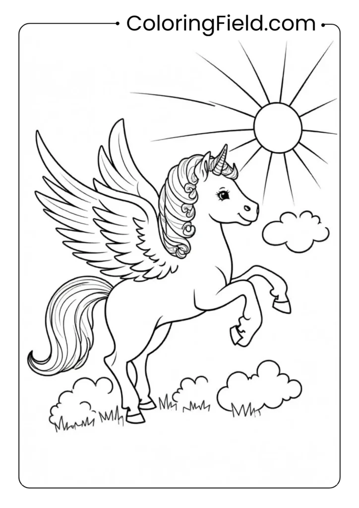 Flying Horse with Wings