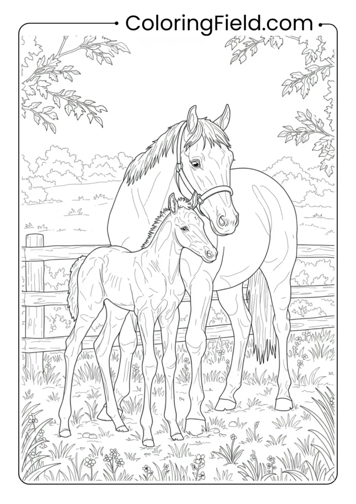 Horse and Foal Bonding
