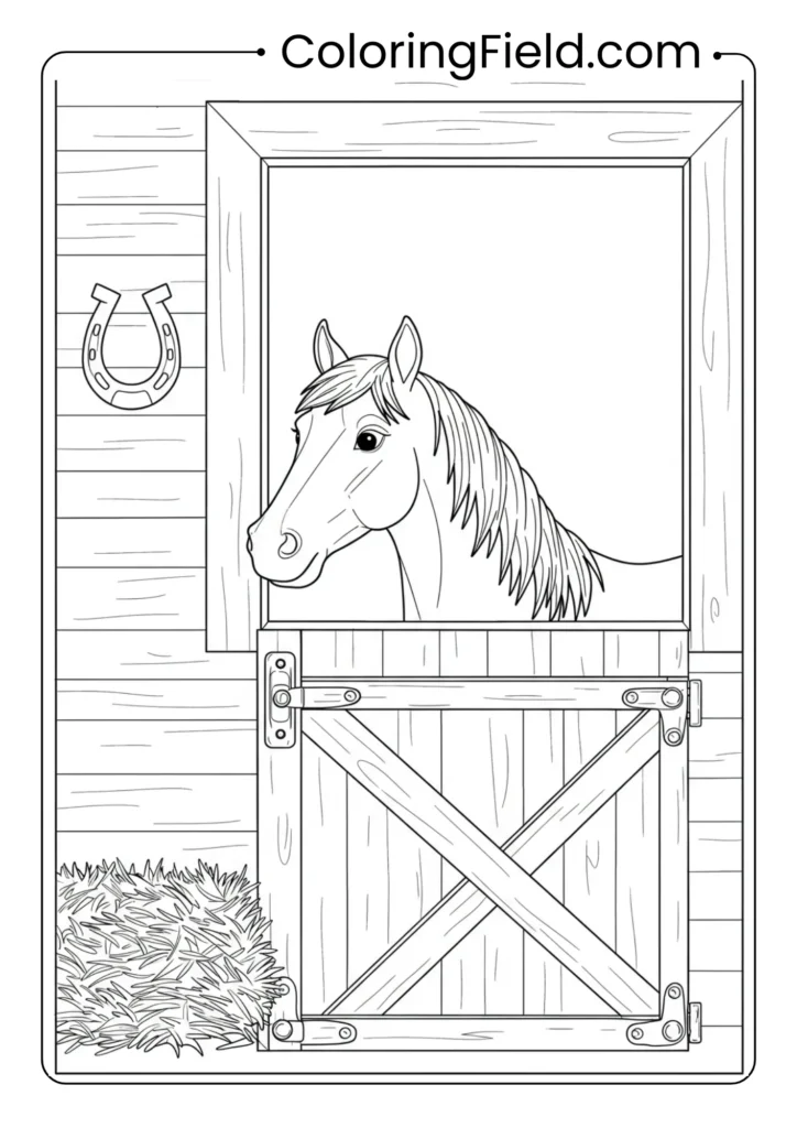 Horse in Stable