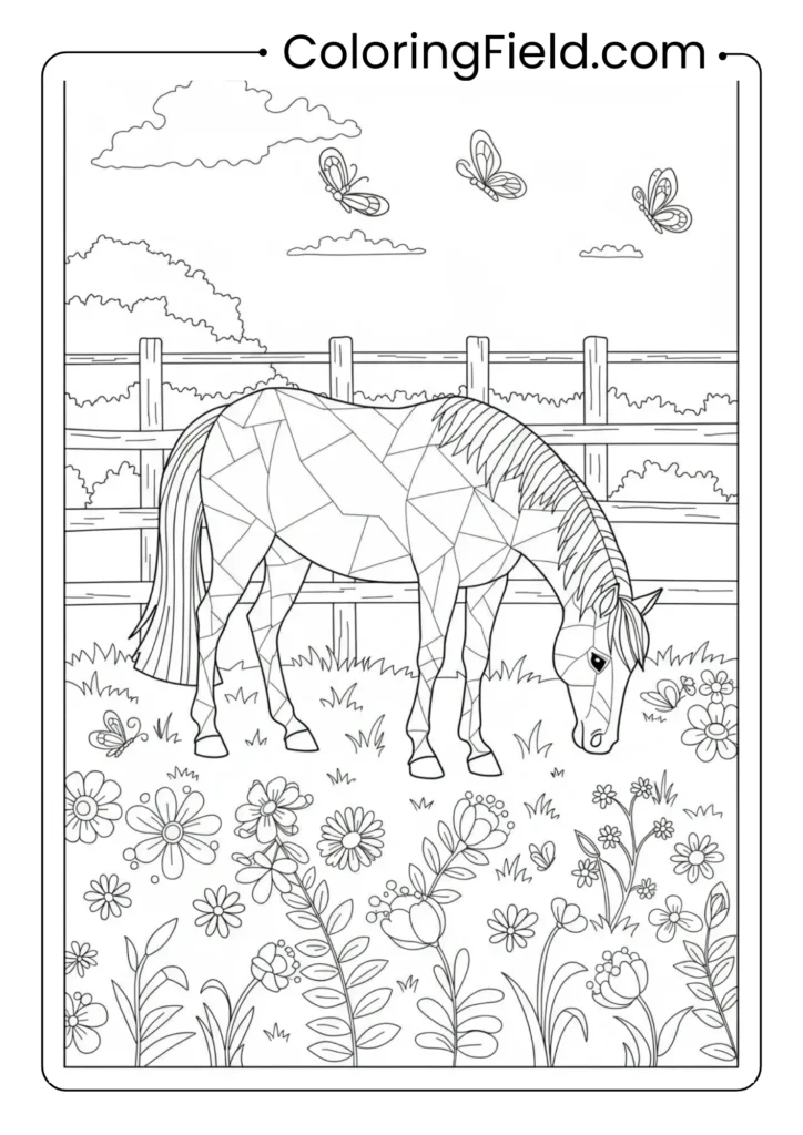 Horse in a Meadow