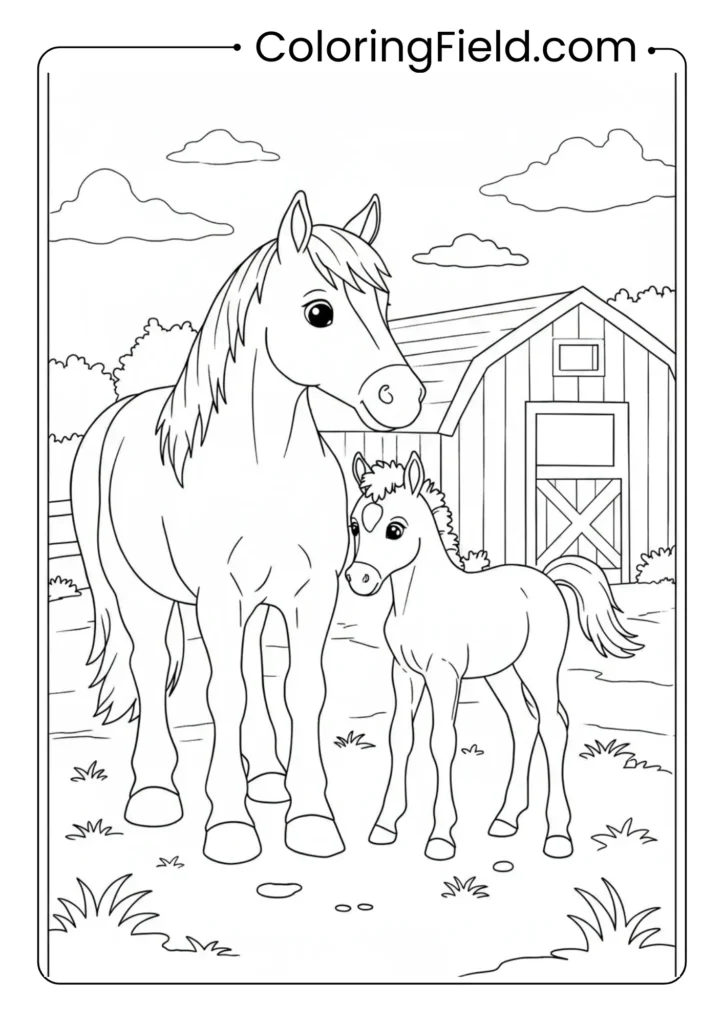 Horse with Foal
