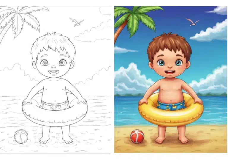 Free Summer Coloring Pages